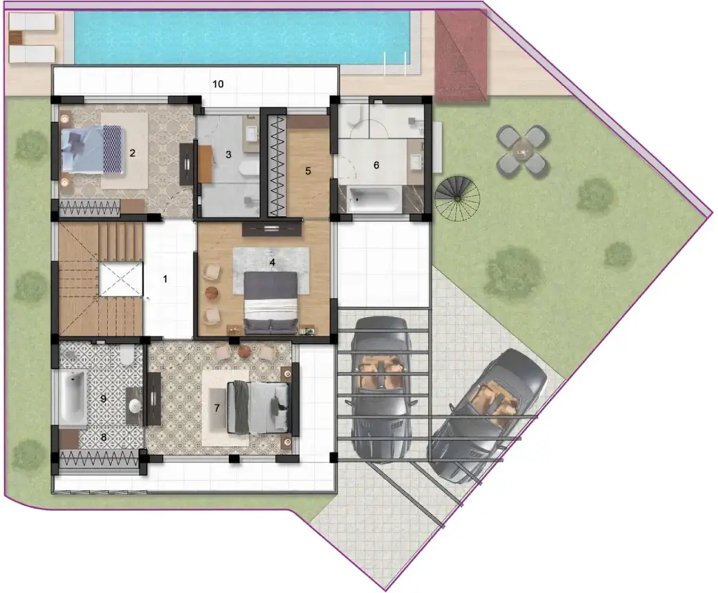 Binghatti Aquarise ground floor plan